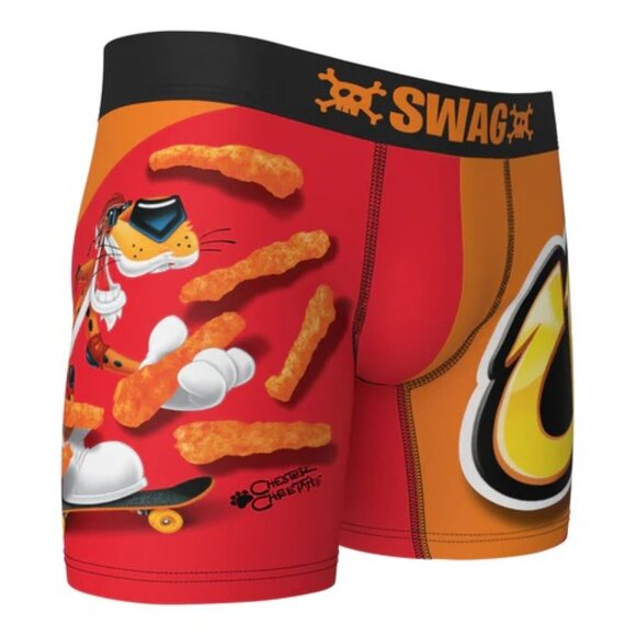 Mens Swag Chester CHEETOS Crunchy Boxer Briefs Size XL 38"- 40" Breathable NEW - Picture 2 of 2
